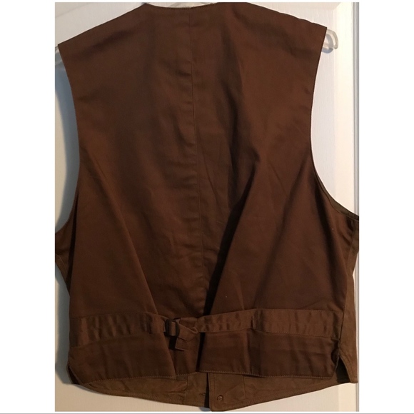BANANA REPUBLIC Vintage Leather Vest, L - Picture 4 of 5